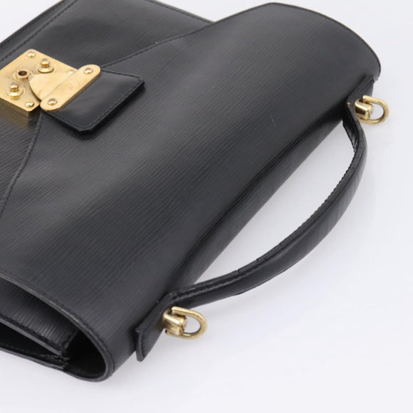 LOUIS VUITTON Epi Monceau 28 Hand Bag Black M52122 LV Auth ka6480