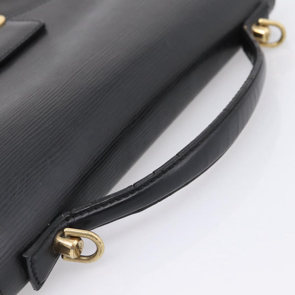 LOUIS VUITTON Epi Monceau 28 Hand Bag Black M52122 LV Auth ka6480