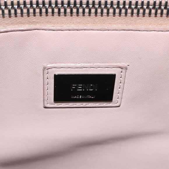 FENDI Peek A Boo Hand Bag Leather 2way Blue Silver 8BN290 Auth ka6482V