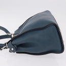 FENDI Peek A Boo Hand Bag Leather 2way Blue Silver 8BN290 Auth ka6482V-4