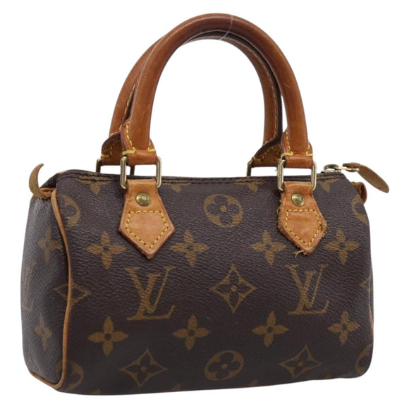 LOUIS VUITTON Monogram Mini Speedy Hand Bag M41534 LV Auth ka6485