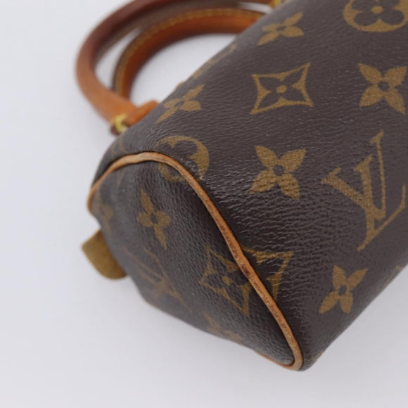 LOUIS VUITTON Monogram Mini Speedy Hand Bag M41534 LV Auth ka6485