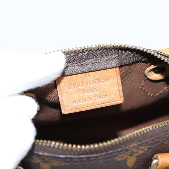 LOUIS VUITTON Monogram Mini Speedy Hand Bag M41534 LV Auth ka6485