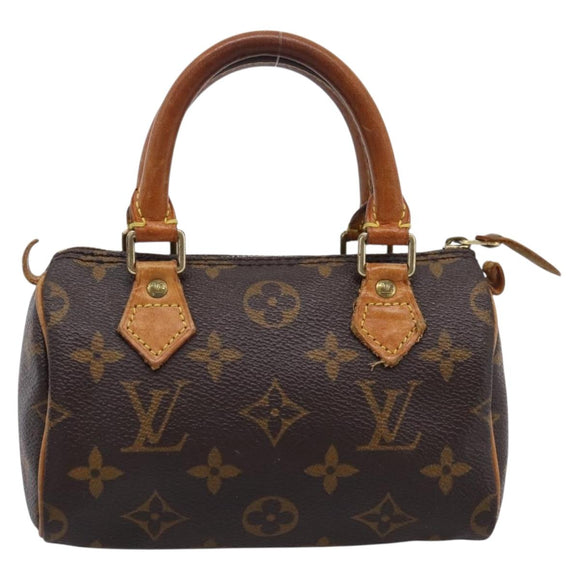 LOUIS VUITTON Monogram Mini Speedy Hand Bag M41534 LV Auth ka6485