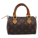 LOUIS VUITTON Monogram Mini Speedy Hand Bag M41534 LV Auth ka6485-2