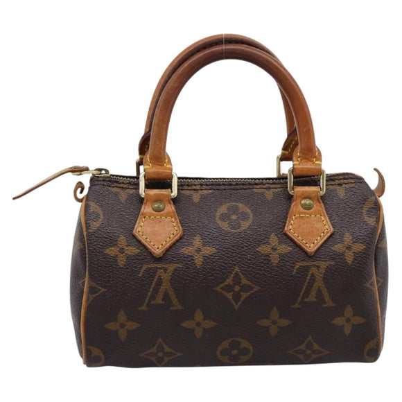 LOUIS VUITTON Monogram Mini Speedy Hand Bag M41534 LV Auth ka6485