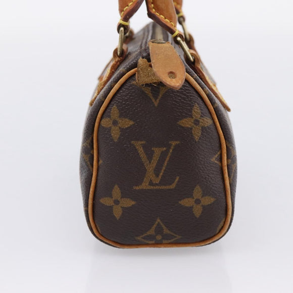 LOUIS VUITTON Monogram Mini Speedy Hand Bag M41534 LV Auth ka6485