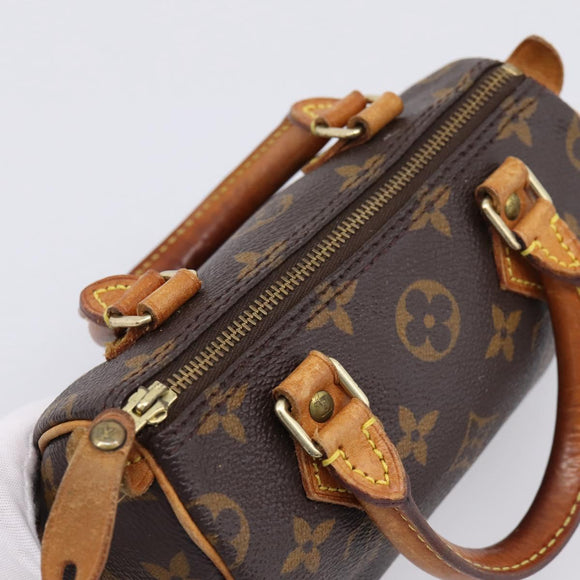 LOUIS VUITTON Monogram Mini Speedy Hand Bag M41534 LV Auth ka6485