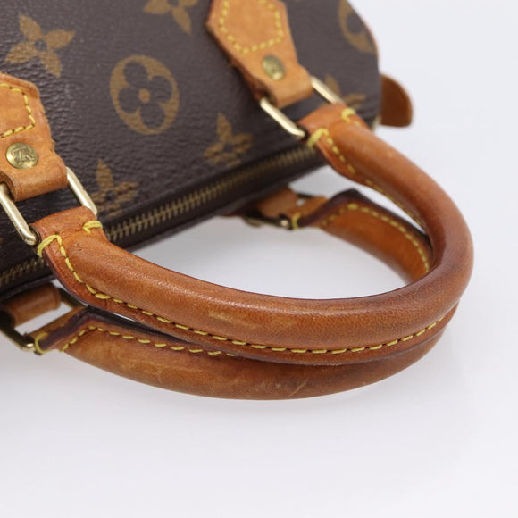 LOUIS VUITTON Monogram Mini Speedy Hand Bag M41534 LV Auth ka6485