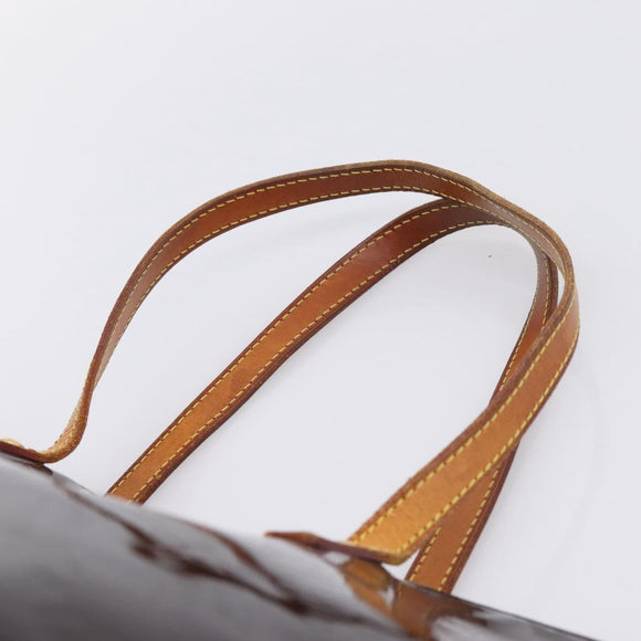 LOUIS VUITTON Monogram Vernis Bellevue GM Tote Bag Amarante M93589 Auth ka6486
