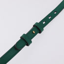 GUCCI GG Marmont Chain Shoulder Bag Leather Green Gold Tone 447632 Auth ka6487V-9