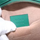 GUCCI GG Marmont Chain Shoulder Bag Leather Green Gold Tone 447632 Auth ka6487V-12