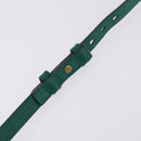 GUCCI GG Marmont Chain Shoulder Bag Leather Green Gold Tone 447632 Auth ka6487V-8