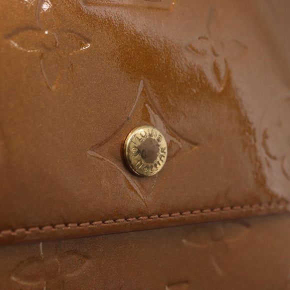 LOUIS VUITTON Monogram Vernis Walker Wallet Bronze M91154 LV Auth ka6490