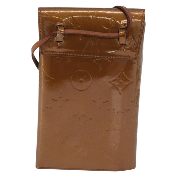 LOUIS VUITTON Monogram Vernis Walker Wallet Bronze M91154 LV Auth ka6490