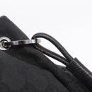 GUCCI GG Canvas Tote Bag Black Silver 115015 Auth ka6491-16