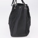 GUCCI GG Canvas Tote Bag Black Silver 115015 Auth ka6491-4