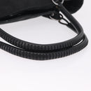 GUCCI GG Canvas Tote Bag Black Silver 115015 Auth ka6491-7