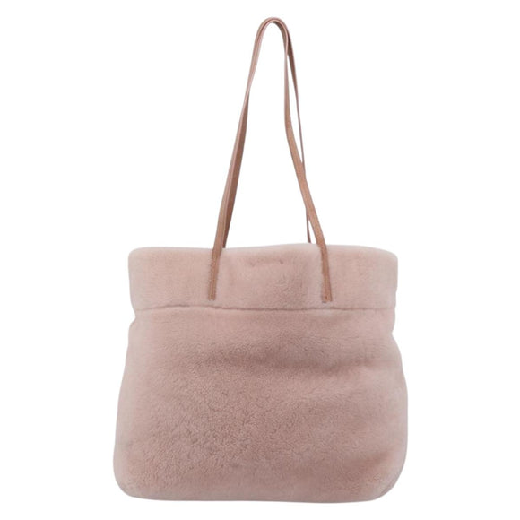 Miu Miu Shoulder Bag Fur Pink Auth ka6494V