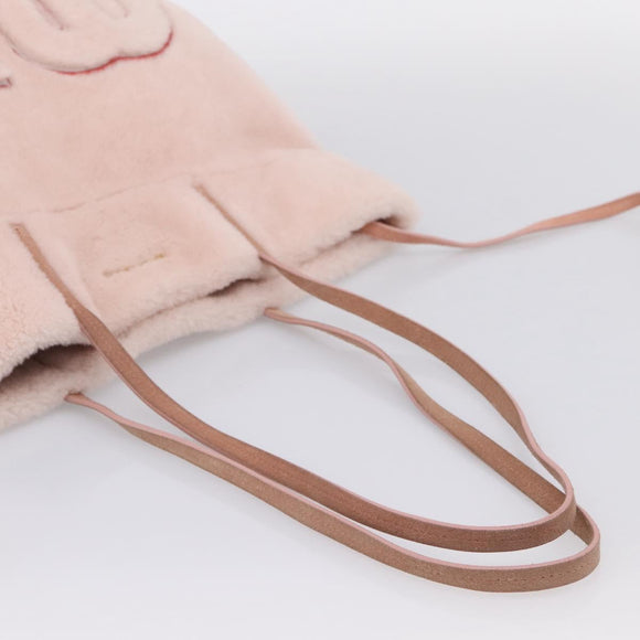 Miu Miu Shoulder Bag Fur Pink Auth ka6494V