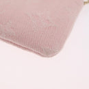 LOUIS VUITTON Monogram Denim Pochette Cles Coin Purse Pink M13208 Auth ka6496M-17