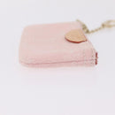 LOUIS VUITTON Monogram Denim Pochette Cles Coin Purse Pink M13208 Auth ka6496M-3