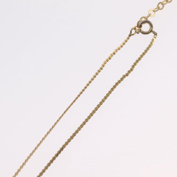 Christian Dior Necklace Metal Gold Tone Auth ka6499