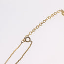 Christian Dior Necklace Metal Gold Tone Auth ka6499-14