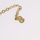 Christian Dior Necklace Metal Gold Tone Auth ka6499-16