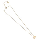 Christian Dior Necklace Metal Gold Tone Auth ka6499-2