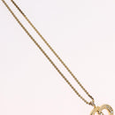 Christian Dior Necklace Metal Gold Tone Auth ka6499-4