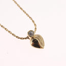 Christian Dior Necklace Metal Gold Tone Auth ka6500-3