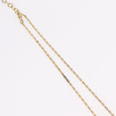 Christian Dior Necklace Metal Gold Tone Auth ka6500-6