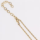 Christian Dior Necklace Metal Gold Tone Auth ka6500-8