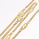 Christian Dior Necklace Metal Gold Tone Auth ka6501-10