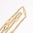 Christian Dior Necklace Metal Gold Tone Auth ka6501-11