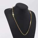 Christian Dior Necklace Metal Gold Tone Auth ka6501-12