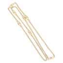 Christian Dior Necklace Metal Gold Tone Auth ka6501-2