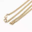 Christian Dior Necklace Metal Gold Tone Auth ka6501-8