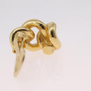 Christian Dior Earring Metal Gold Tone Auth ka6502-6