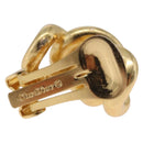 Christian Dior Earring Metal Gold Tone Auth ka6502-8