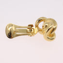 Christian Dior Earring Metal Gold Tone Auth ka6502-9