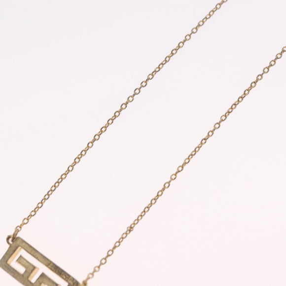 GIVENCHY Necklace Metal Gold Tone Auth ka6504
