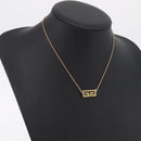 GIVENCHY Necklace Metal Gold Tone Auth ka6504-14