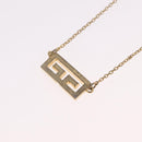 GIVENCHY Necklace Metal Gold Tone Auth ka6504-9