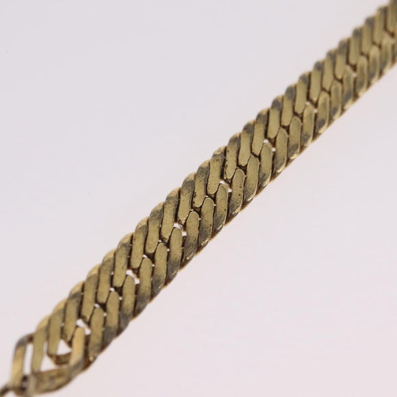 GIVENCHY Bracelet Metal Gold Tone Auth ka6505