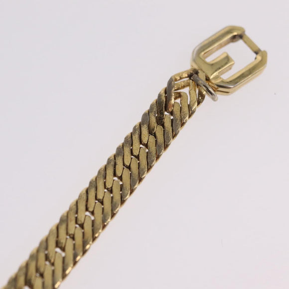 GIVENCHY Bracelet Metal Gold Tone Auth ka6505