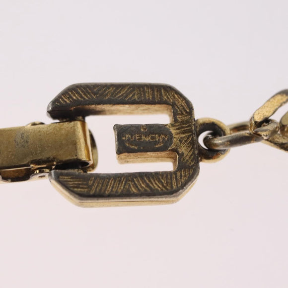 GIVENCHY Bracelet Metal Gold Tone Auth ka6505