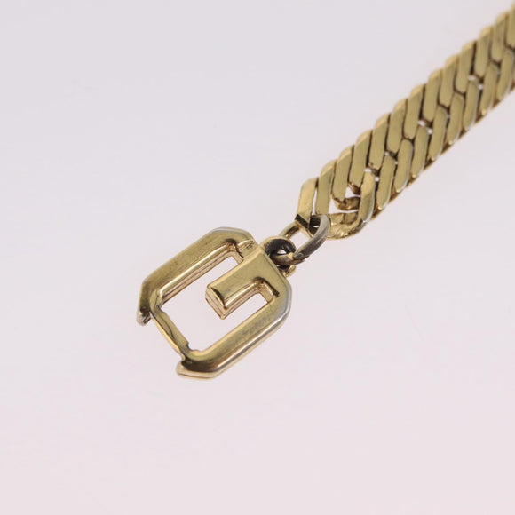 GIVENCHY Bracelet Metal Gold Tone Auth ka6505
