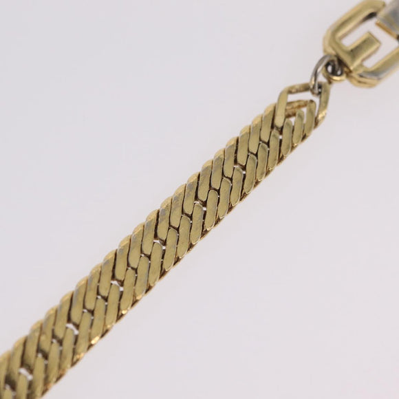 GIVENCHY Bracelet Metal Gold Tone Auth ka6505
